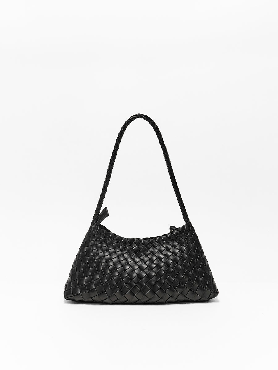 Top-grain Leather Bag Woven Bag