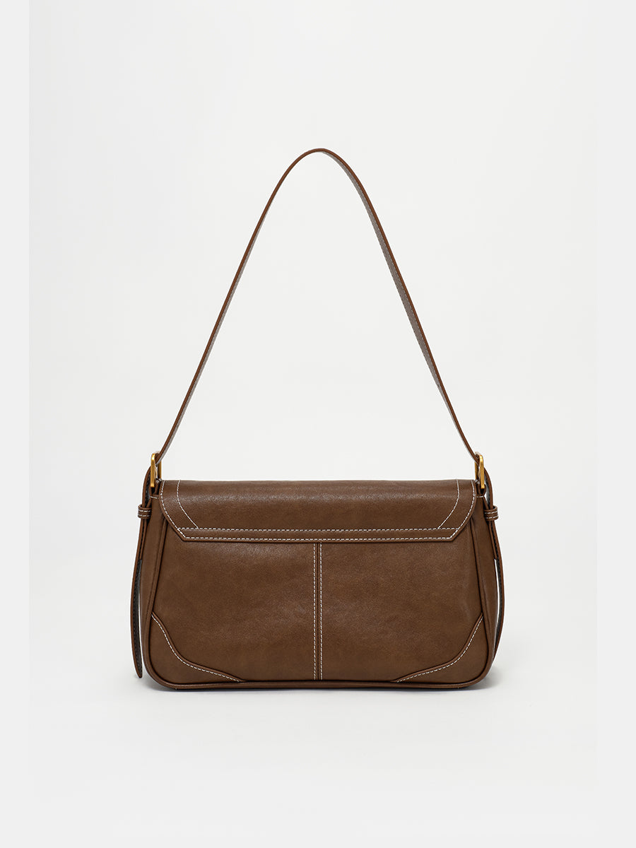 Semi-cooked Cheese-Crossbody Baguette Bag