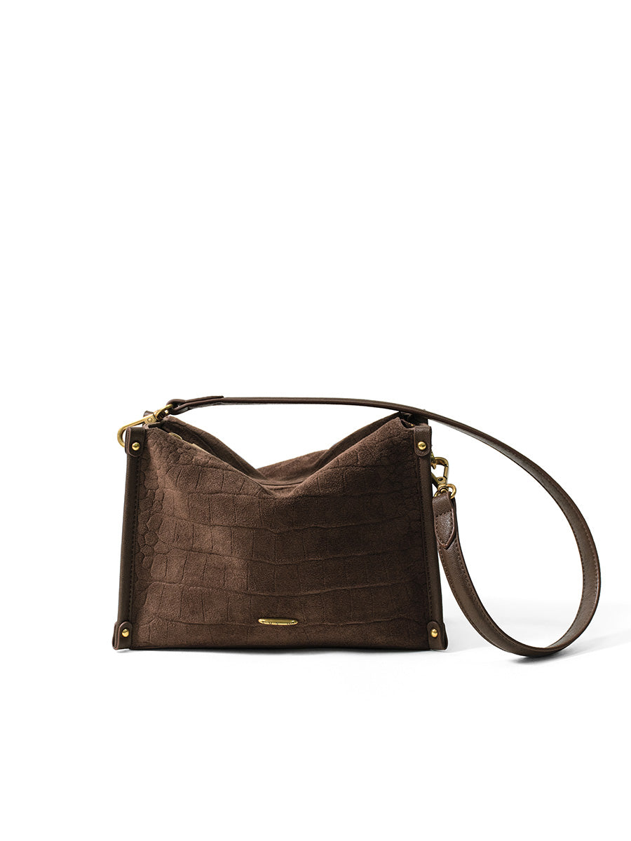 Fashionable hand-held box bag for autumn and winter