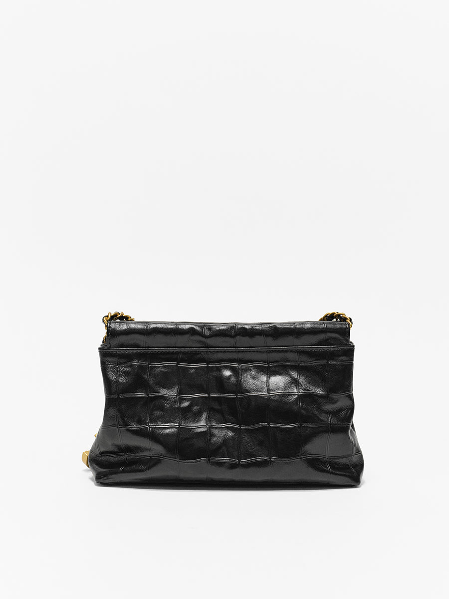 Coco Moonlight-Top  Grain Leather Cowhide Chain Bag