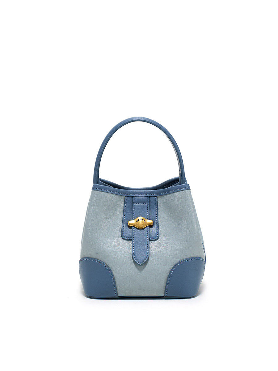 Small and lazy crossbody bucket bag