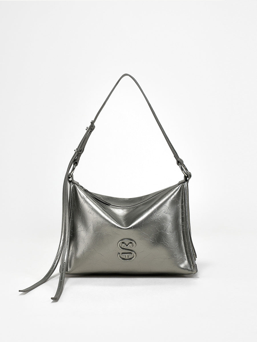 Classic and futuristic combination underarm bag