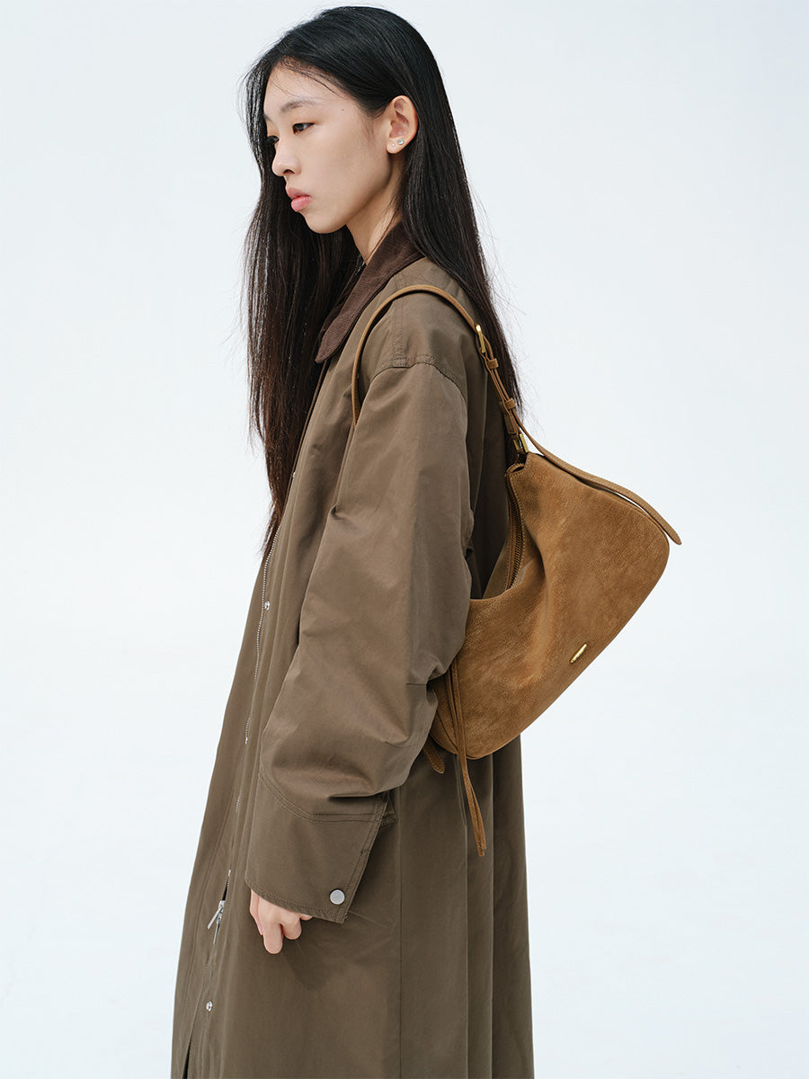 Arc-shaped retro exquisite tote bag