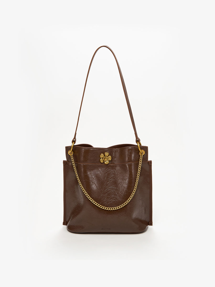 Beautiful Woman at Sunset-Large Capacity Bucket Bag