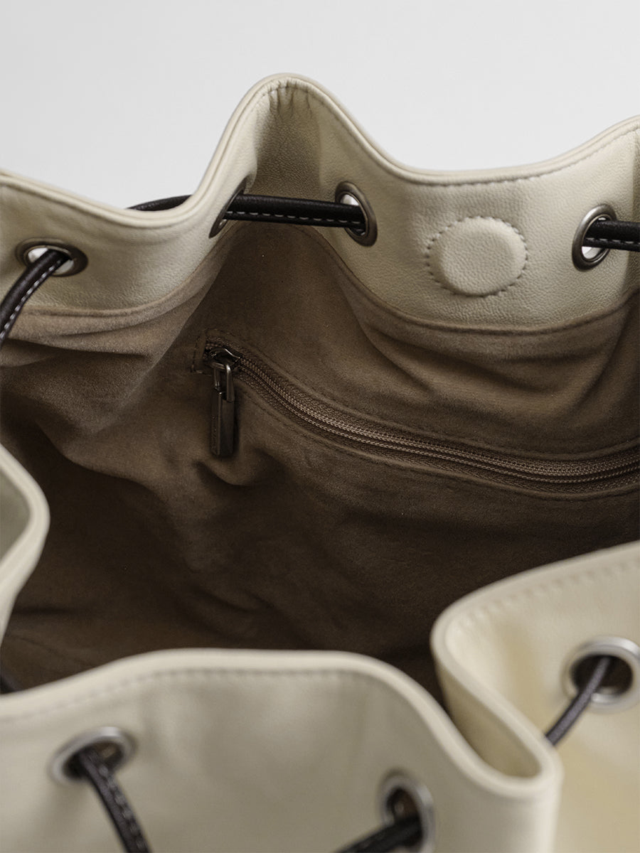 Large-capacity drawstring bucket bag