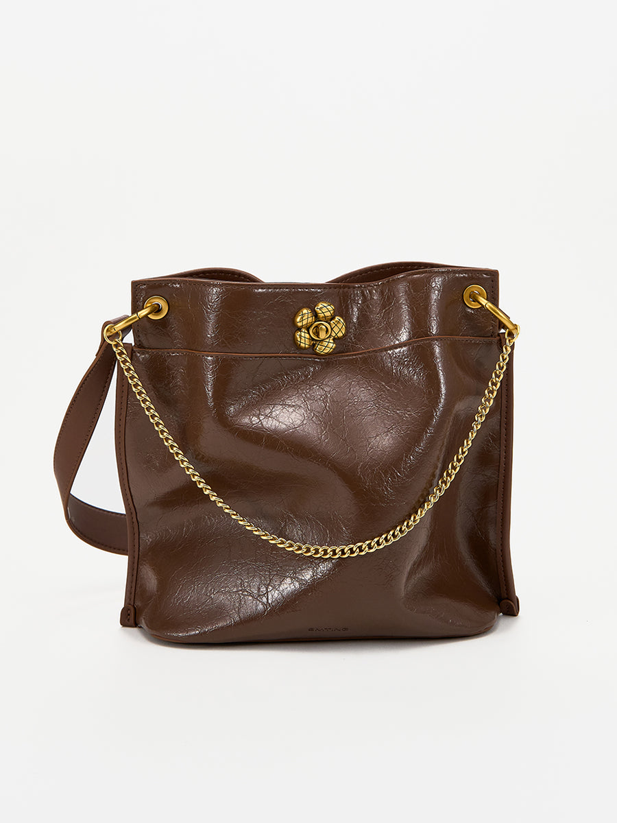 Beautiful Woman at Sunset-Large Capacity Bucket Bag