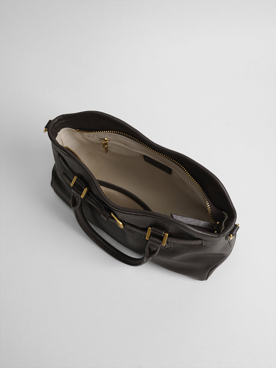 leather handbag