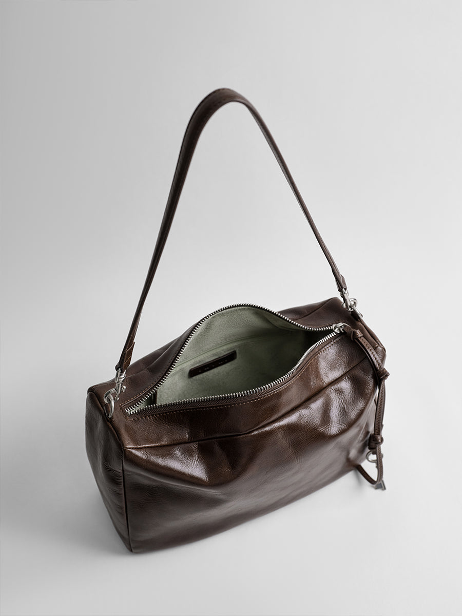 First-layer cowhide hobo bag