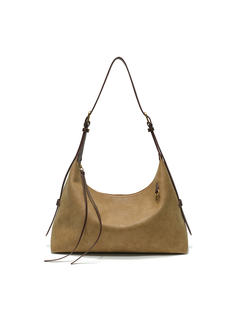 Niche minimalist single shoulder crossbody tote bag